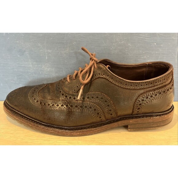 Allen Edmonds Size 8 D Oxfords Shoes Port Washington Leather Brown lace office main image 4